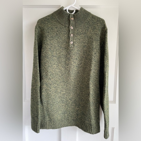 L.L. Bean Other - L.L. Bean Men’s Sweater Wool Size Large Tall LT Forest Green
